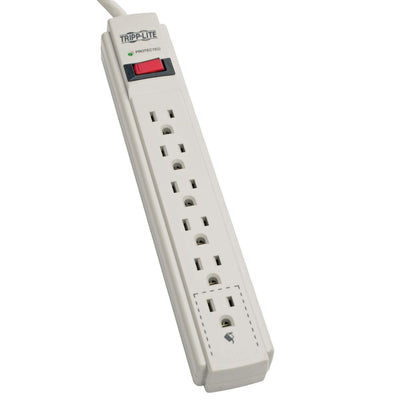 TLP604 Protect IT 6OUTLET Surge Strip 4FT-CORD 720J 2.5K-INSURANCE