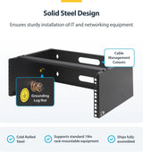 StarTech.com Rack Réseau Mural 4U - 35,5 cm de Profondeur (Profil Bas) -