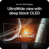 LG Ultragear™ 45GX90SA 45-inch OLED 240Hz 0.03ms WQHD Curved Smart Gam