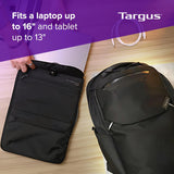 Targus 15-16” Work+ EcoSmart Backpack – Detachable Tech Organizer, Loc