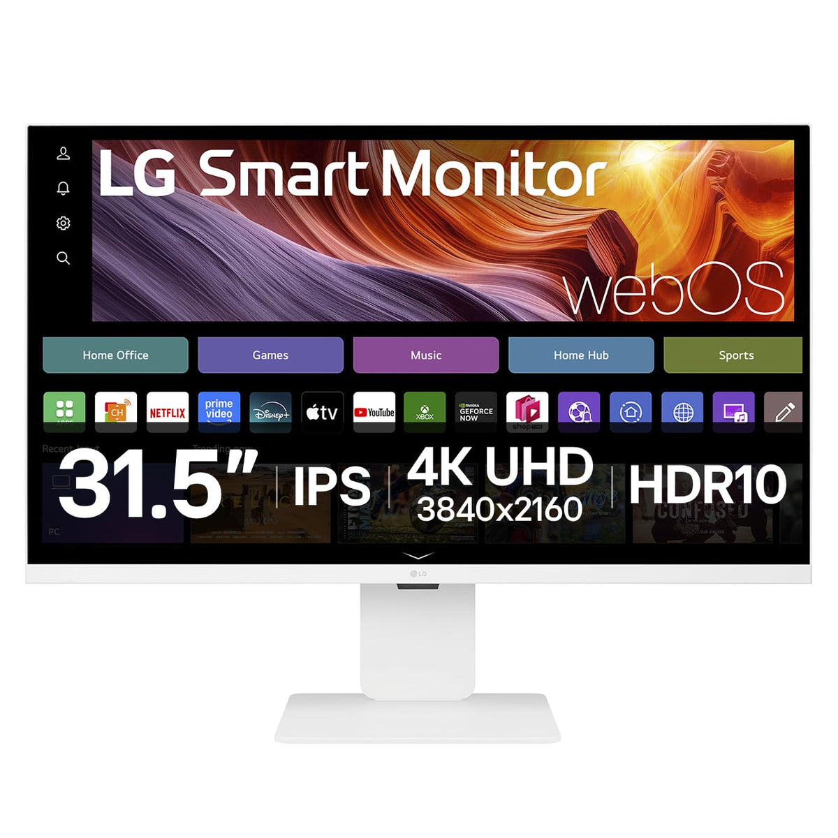 Moniteur intelligent LG 32U830SA-W 31.5” / 4K UHD/IPS/webOS - Xbox, Netflix/U
