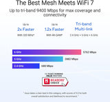 ASUS ZenWiFi BT6 Tri-Band WiFi 7 Mesh, 9.4 Gbps, 3000 sq.ft. (1pk), 2.