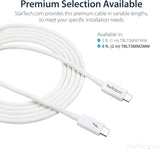 StarTech.com 6.6ft (2m) Passive Thunderbolt 3 Cable, 20Gbps, 100W PD