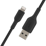 Belkin BoostCharge Braided Lightning Cable - 6.6ft/2M - MFi Certified