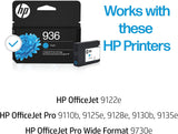 HP 936 Cyan Original Ink Cartridge Large Cyan