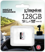 Carte mémoire flash microSD SDXC Kingston haute endurance 128 Go hautes performances