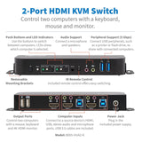 Commutateur KVM HDMI Eaton Tripp Lite B005-HUA2-K, 4K 60Hz