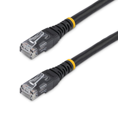 StarTech.com 35ft CAT6 Ethernet Cable - Black CAT 6 Gigabit Ethernet W