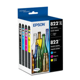 Pack multipack d'encres Epson T822XL CMJN