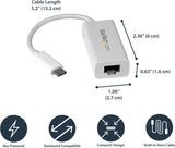 Adaptateur USB-C vers Ethernet Gigabit StarTech.com US1GC30W – Blanc – Thun