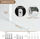 Sayayo Support de Tablette Mural Robuste en Acier Inoxydable Ri