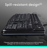 Logitech MK120 Wired Keyboard and Mouse Combo for Windows, Optical Wir