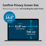 Kensington MagPro™ Magnetic Laptop Privacy Screen 14 inch, Removable 1