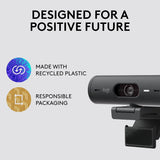 Logitech Brio 500 Full HD Webcam with Auto Light Correction, show Mode