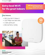 HPE Networking Instant On Access Point AP11 2x2 WiFi 5 Indoor Wireless