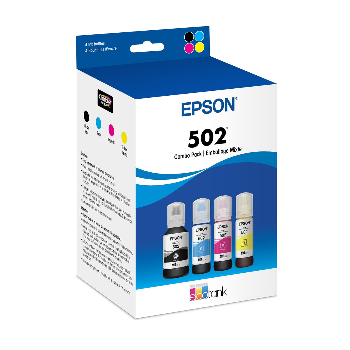 Epson T502 Dye Color Combo Ink Bottles
