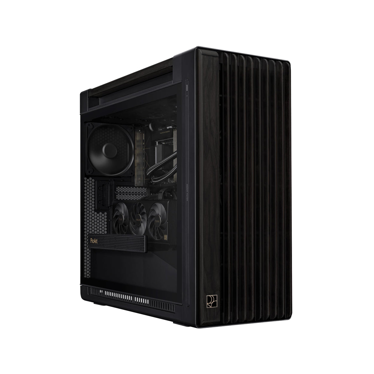 ASUS ProArt PA602 Wood Edition - Tempered Glass Panel E-ATX PC case, 4