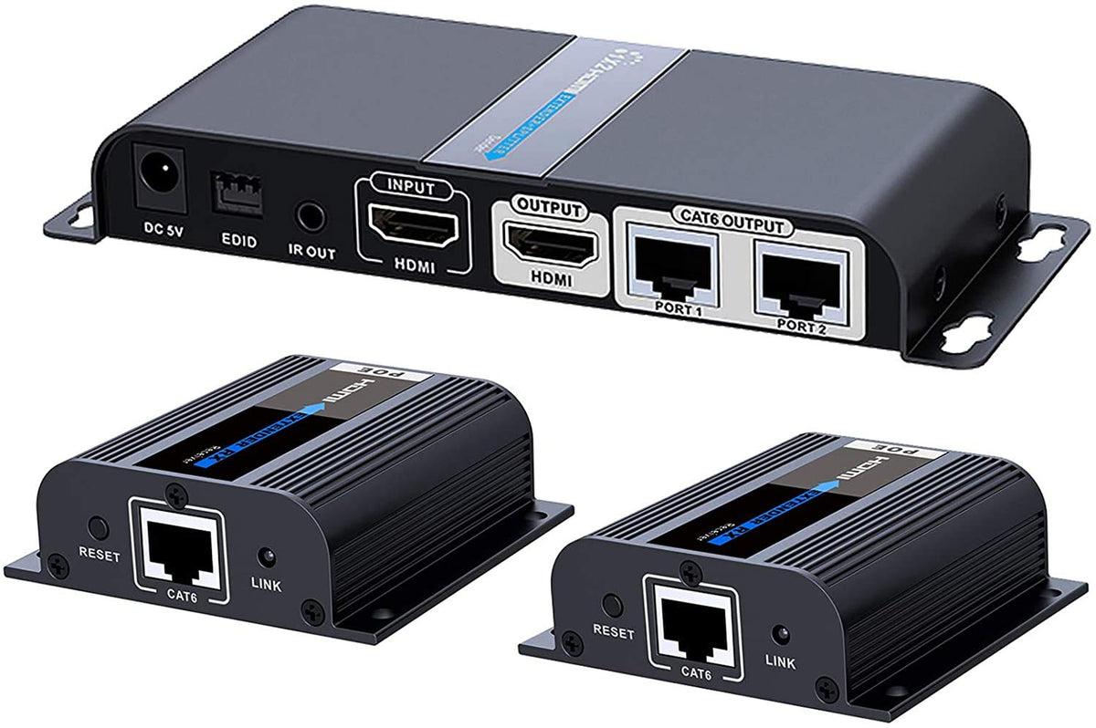 HDMI OVER CAT6 EXTENDER KIT BOXTRANSMITTER/WALL PLATE RECEIVER