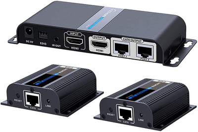 HDMI OVER CAT6 EXTENDER KIT BOXTRANSMITTER/WALL PLATE RECEIVER