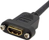 StarTech.com 3 ft. (0.9 m) HDMI Female to Male Adapter - Mounting - HD