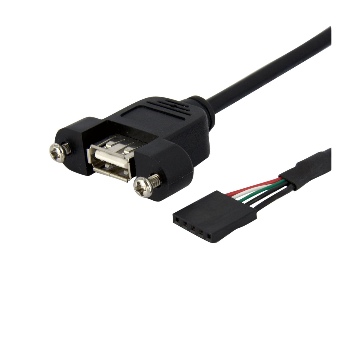 StarTech.com 3 ft Panel Mount USB Cable - USB A to Motherboard Header