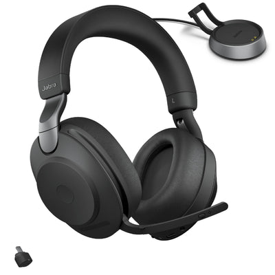 Jabra Evolve2 85 Link380c MS Stereo Stand Black