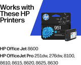 HP 951 (CN050AN) Cyan Cartouche d'encre originale L Cyan