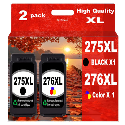 275XL 276XL Replacement for Canon 275 and 276 Ink Cartridges Combo Pac