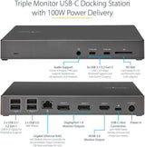 USB-C Dock Triple 4K Monitor 2XDP/HDMI 100W PD/USB 10GBPS