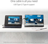 ASUS ZenScreen 15.6” 1080P Portable Monitor (MB16ACV) - Full HD, IPS,
