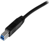 StarTech.com 1m 3 ft Certified SuperSpeed USB 3.0 A to B Cable Cord -