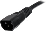 StarTech.com 3ft (1m) Heavy Duty Extension Cord, IEC 320 C14 To IEC 32