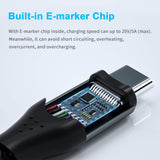 USB 3.1 TYPE-C TO USB TYPE-C ROUND CABLE M/M