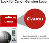 Canon Genuine PG-30BK Black Ink Cartridge