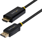 StarTech DisplayPort to HDMI Adapter Cable 10ft, Gripping HDMI Connect