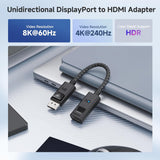 Cable Matters 8K DisplayPort 1.4 to HDMI 2.1 Adapter with 4K 120Hz or