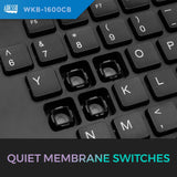 Adesso WKB-1600CB-FR Wireless Ergonomic Keyboard (Canadian French) & M