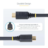 StarTech.com 25ft (7.6m) Premium Certified High Speed HDMI Cable, 4K 6