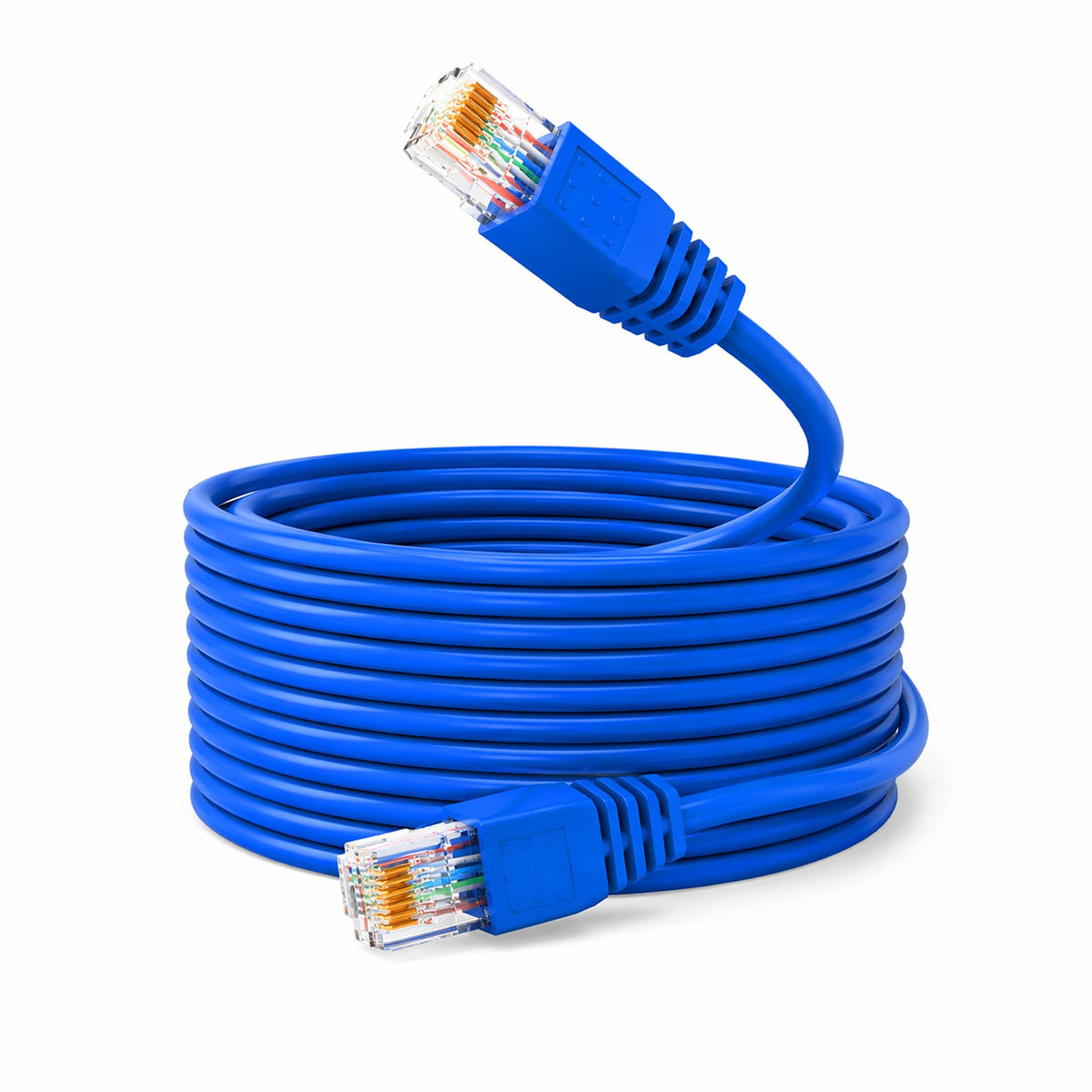 J-Tech Digital Cat 6A Ethernet Cable 100Ft High Speed U/UTP Pure Coppe