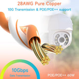 100FT CAT6 ETHERNET CABLE RED CAT 6 POE