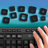 Adesso WKB-1320CB EasyTouch - Antimicrobial Wireless Desktop Keyboard