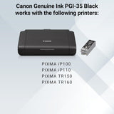 Canon Genuine PGI-35BK Ink Cartridge, Black, Compatible with PIXMA iP1
