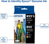 Pack multipack d'encres Epson T822XL CMJN