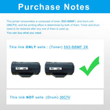 LCL Compatible Toner Cartridge Replacement for Dell H815dw S2815dn S28