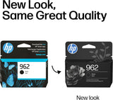 Original HP 962 Black Ink Cartridge, Works with HP OfficeJet 9010 Ser