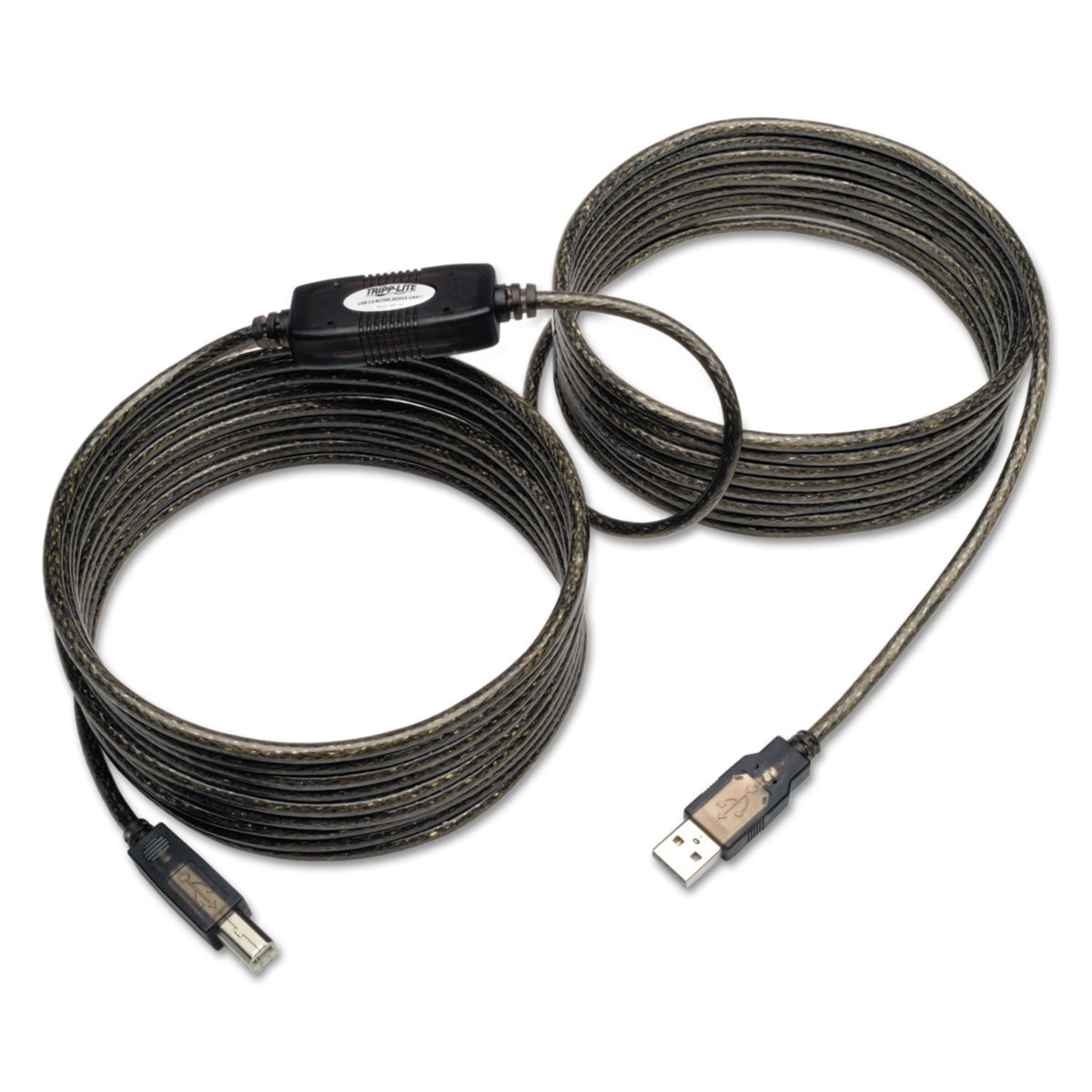 Câble répéteur actif USB-A vers USB-B 2.0 haute vitesse Tripp Lite, mâle-à-