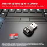 Carte mémoire microSDXC ultra SANDISK 1,5TB UHS-I avec adaptateur - Jusqu'à 1