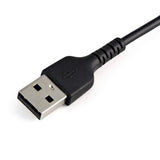 StarTech.com Câble USB-A vers Lightning noir durable de 15 cm (6 po) - Homme