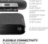 ViewSonic M1X Portable LED Projector with Smart Stand, Harman Kardon S