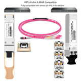 25G SFP28 LR pour HPE Aruba JL486A 25GBASE-LR SFP28 1310nm 10km DOM Dup